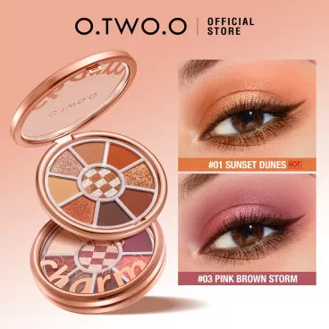 O.TWO.O 9 Color Love Mark Matte Shimmer Eyeshadow Pallet